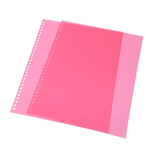 50pcs Blechschutz für Bindemittel, 300x212mm 30 Loch A4 Flexible Frosted Translucent -Bindungsabdeckungen für Kunststoffpapierpage -Protektoren für Berichte Präsentationen (Rot) von GYZOUKA