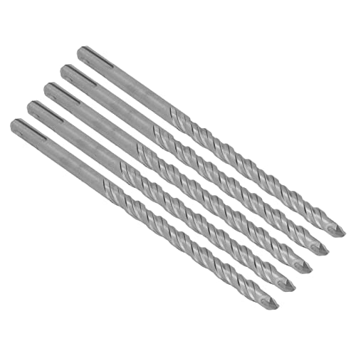 5PCS Schlagbohrer Bits 2 Flöten Spiral Bits Bohrhammer Bit Spiralbohrer mit Hartmetallspitze für Ziegel Beton (12mm) von GYZOUKA