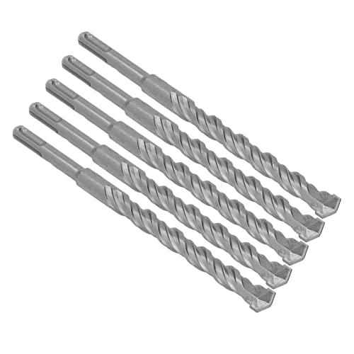 5PCS Schlagbohrer Bits 2 Flöten Spiral Bits Bohrhammer Bit Spiralbohrer mit Hartmetallspitze für Ziegel Beton (16mm) von GYZOUKA