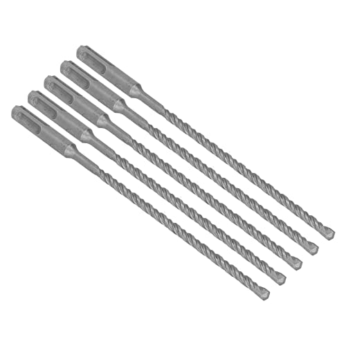 5PCS Schlagbohrer Bits 2 Flöten Spiral Bits Bohrhammer Bit Spiralbohrer mit Hartmetallspitze für Ziegel Beton (6mm) von GYZOUKA