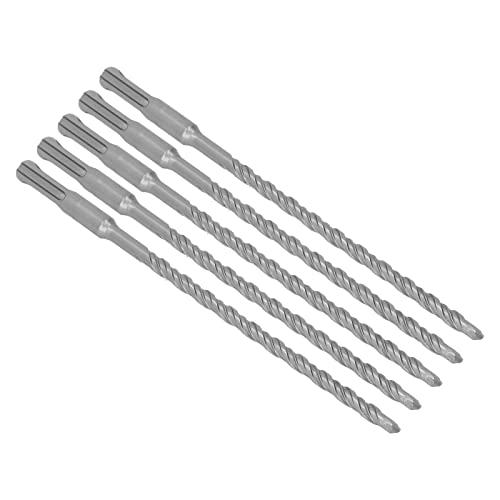 5PCS Schlagbohrer Bits 2 Flöten Spiral Bits Bohrhammer Bit Spiralbohrer mit Hartmetallspitze für Ziegel Beton (7mm) von GYZOUKA