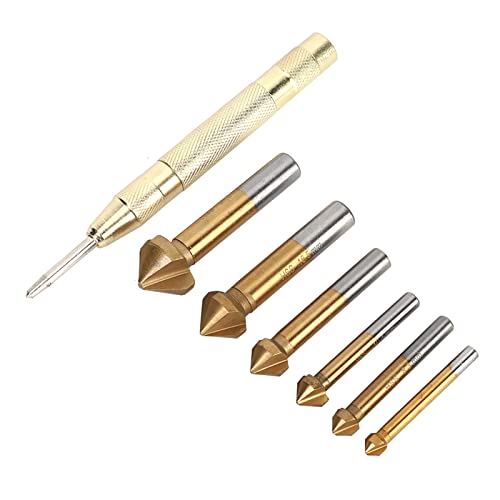 6PCS -KLAMFER -Bohrer -Bit -Set, Holzbearbeitungswerkzeug mit 130 -mm -Mittelstempel für Schande Befel Drill & Monstor Punch Work von GYZOUKA