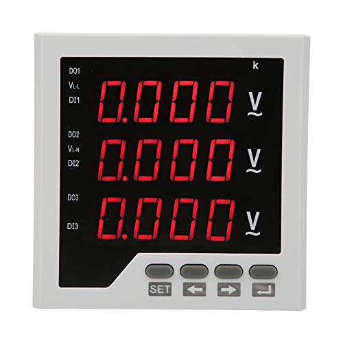 Spannungsmessgerät, AC 450V Programmierbares LED Anzeigespannmeter, Hohe Genauigkeit für Messen Elektrische Parameter mit Einer Großen LED Anzeige von GYZOUKA