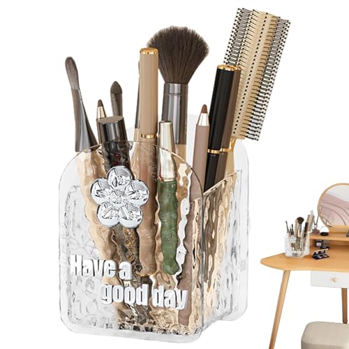 Make-up-Pinsel-Organizer, Pinselhalter - Stiftbehälter, Make-up-Pinsel-Organizer,Multifunktionaler Kosmetik-Organizer, Make-up-Pinsel-Becher für Badezimmer-Arbeitsplatte, Schminktisch, Schreibtisch von GZBMEZS