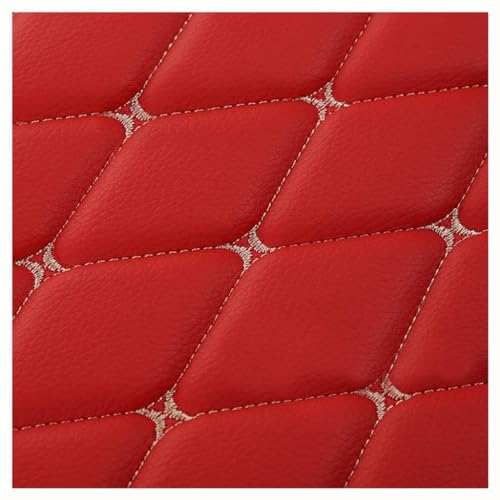 Kunstleder PVC Gesteppt Kaschiert Leder Kunstleder Polsterstoff Gesteppt Kaschiert Meterware Dekostoff Für Schrank Ledertasche Autositz Sofa Möbel (Size:1.6x1m/5.25x3.28ft) (Color : Red, Size : 1.6X von GZDCPHDPB