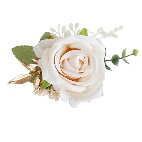 GZKDKZB Handgelenkblume für die Braut, 2er-Set für Abschlussball-Armbänder, Rosen-Handgelenk-Anstecker für die Hochzeit, Handgelenkblume für Brautjungfern, Handgelenk-Dekoration für Abschl von GZKDKZB