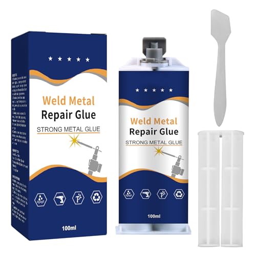 Metal Glue - Weld Metal Repair Glue, Metallkleber Extra Stark, Sekundenkleber Wasserfest, Flüssigmetall Kleber, Metallkleber Hitzebeständig, Metall Reparatur Paste Reparatur Mittel (1 Stück) von GZWY