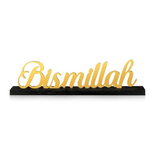 Ramadan Deko, Eid Mubarak Dekoration Ramadan Dekoration Gold Tischschild Islam Deko, Ramadan Mubarak Dekoration Ramadan Tischdeko Tischschild für Ramadan Geschenke (B) von GZWY