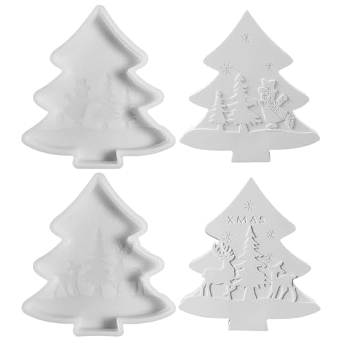 Silikonform Weihnachten Wichtel, 3D Silikonformen Gießformen Weihnachten Kerzenformen zum Gießen, Gießformen Silikon Gießform Wichtel Gips Zum Gießen Giessformen Silikon für Weihnachtsdeko (V) von GZWY