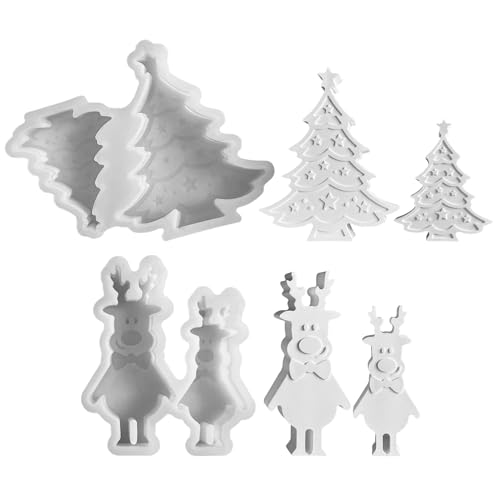 Silikonformen Gießformen Weihnachtsbaum, Silikonform Weihnachten Weihnachtsbaum Mini Silikonform Weihnachtsbaum Silikonformen Weihnachten Gießformen Silikon Gießform Weihnachten (F) von GZWY