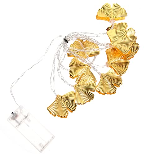 Gadpiparty 1 Ginkgo-Blatt-Lichterkette Goldene Blatt-Lichterkette 1 0 LED Warmweiße Lichterketten Blattgirlanden-Hängeleuchten Für Gartendekorationen Im Freien von Gadpiparty