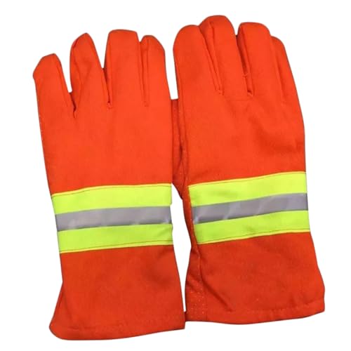 Gadpiparty 1 Paar Feuerhemmende Isolierhandschuhe Schutz LED-Handschuhe Beständig Ofenhandschuh kalt security handschuhe safety gloves Rettungshandschuh Reflektierender Handschuh Baumwollgarn von Gadpiparty