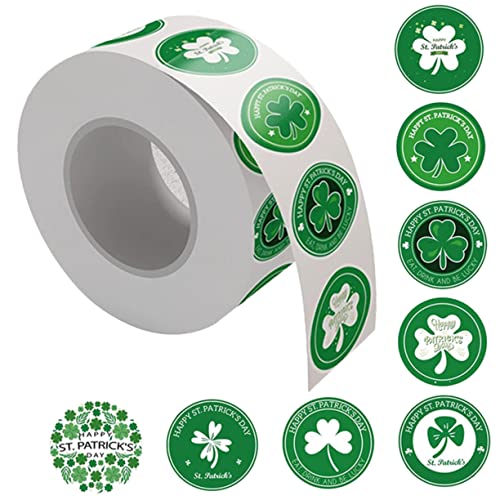 Gadpiparty 1 Satz Aufkleber Scrapbooking Sticker Scrapbook Stickers Sticker Für Auto Festival Sticker Verpackung St Patricks Day Abziehbilder Kleeblatt Wandtattoo Partybedarf Green 500 Stück von Gadpiparty