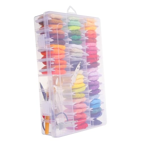 Gadpiparty 1 Satz Diy Stickgarn Set mit Farben Hochwertiges Stickgarn für Handarbeiten für Kreuzstich Quilten und Dekoration Zubehör und Aufbewahrungsbox Gadpiparty 1 Satz Diy Stickgarn Set mit Farben Hochwertiges Stickgarn für Handarbeiten für Kreuzstich Quilten und Dekoration Zubehör und Aufbewahrungsbox von Gadpiparty