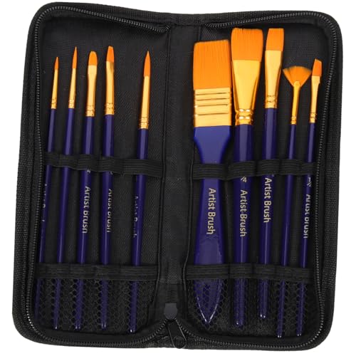 Gadpiparty 1 Satz Multi Funktionales Aquarellpinsel Teiliges mit Nylonhaaren für Ölfarben Leicht und Tragbar für Künstler und Reisen Blaues Canvas Etui Gadpiparty 1 Satz Multi Funktionales Aquarellpinsel Teiliges mit Nylonhaaren für Ölfarben Leicht und Tragbar für Künstler und Reisen Blaues Canvas Etui von Gadpiparty