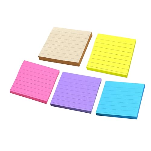 Gadpiparty 1 Satz gestreiftes Notizpapier Aufkleber Klebestreifen Etikettenpapier Pastell briefpapier set schreibwaren set notepad marker selbstklebende Notizblöcke aus Papier Schülernotizen von Gadpiparty