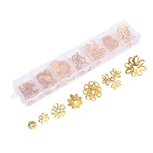 Gadpiparty 1 Schachtel Perlenkappen für Diy Armbänder und Goldene Schmuckaccessoires für Einzigartigen Schmuck für Bastelprojekte und Schmuckgestaltung Gadpiparty 1 Schachtel Perlenkappen für Diy Armbänder und Goldene Schmuckaccessoires für Einzigartigen Schmuck für Bastelprojekte und Schmuckgestaltung von Gadpiparty