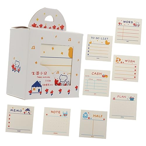 Gadpiparty 1 Set / 320pcs Mini-aufkleber Anmerkungen Empfindliche Memo-pads Für Planer-notebook- von Gadpiparty