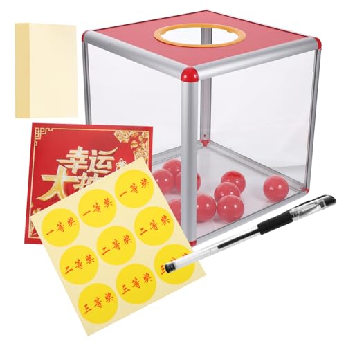 Gadpiparty 1 Set Transparente Box Aus Aluminiumlegierung Abnehmbare Gewinnboxen Quadratischer Leserschildkorb Durchsichtige Tombola Lose Schlüsselausweishalter Trinkbarer von Gadpiparty