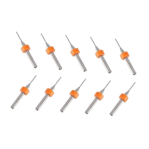 Gadpiparty 10 Stück PCB Hartmetall Bohrer Set Präzisions Mikro Gravur Bohrer Für Leiterplatten Ideal Für Elektronik Bastelprojekte Zufällige Farben von Gadpiparty