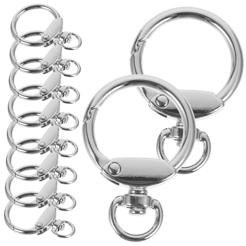 Gadpiparty 12 Stück Frühlingsschnalle Schlüsselbundschnalle Runder Schlüsselanhänger Schlüsselringschlaufe Schlüsselketten Klingen Runden Schlüsselbundringe Haken Legierung Silber Gadpiparty 12 Stück Frühlingsschnalle Schlüsselbundschnalle Runder Schlüsselanhänger Schlüsselringschlaufe Schlüsselketten Klingen Runden Schlüsselbundringe Haken Legierung Silber von Gadpiparty