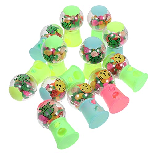 Gadpiparty 12 Stücke Kleine Gummi Maschine Partytüte Füller Für Kinder Süßigkeiten Behälter Für Mini Klaue Spiel Radiergummis Spielzeug Gummi Süßigkeiten Spender von Gadpiparty