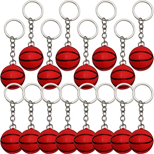 Gadpiparty 16Pcs Basketball Keyrings Rucksack -Hängen -Schlüsselanhänger Sportball -Schlüsselanhänger Sportthema -Hänge -Ornamente Für Partybevorzugungen Schulkarneval -Belohnungen Party von Gadpiparty