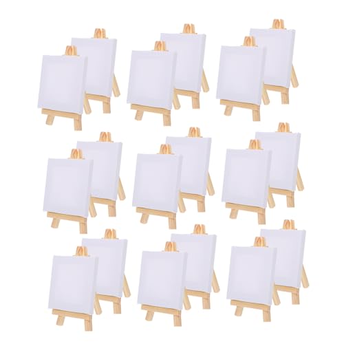 Gadpiparty 18 Sätze Holz Staffelei Set Teilig Mini Leinwände Runde Kanten Vielseitig für Öl Aquarell Kunsthandwerk Malen und Dekorieren Gadpiparty 18 Sätze Holz Staffelei Set Teilig Mini Leinwände Runde Kanten Vielseitig für Öl Aquarell Kunsthandwerk Malen und Dekorieren von Gadpiparty