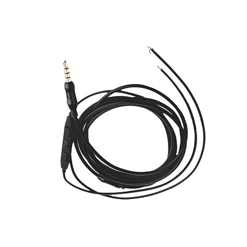 Gadpiparty 1Stk Kopfhörerkabel zur Lautstärkeregelung schwarzes Kopfhörerkabel Halbfertiges Kopfhörerkabel Anpassung Halbzeug headphone cable kopfhörerkabel Black von Gadpiparty