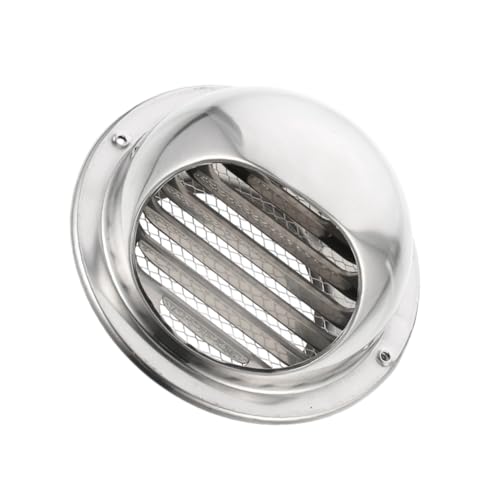 Gadpiparty 1Stk Regenschutz abgasschlauch auspuff pfeife rauchabsaugung exhaust pipe ventilausdreher vent winddichte abdeckung Rauchabzugsabdeckung Rauchabzugsschutz Rostfreier Stahl Silver von Gadpiparty