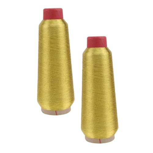 Gadpiparty 2 Rollen Nähmaschinen-stickgarn Metallisch Garnset Für Nähmaschinen Nähen Reflektierend Bausatz Funkeln Stickerei Stickfaden Garnsortiment Für Nähmaschinen Golden Polyester Gadpiparty 2 Rollen Nähmaschinen-stickgarn Metallisch Garnset Für Nähmaschinen Nähen Reflektierend Bausatz Funkeln Stickerei Stickfaden Garnsortiment Für Nähmaschinen Golden Polyester von Gadpiparty