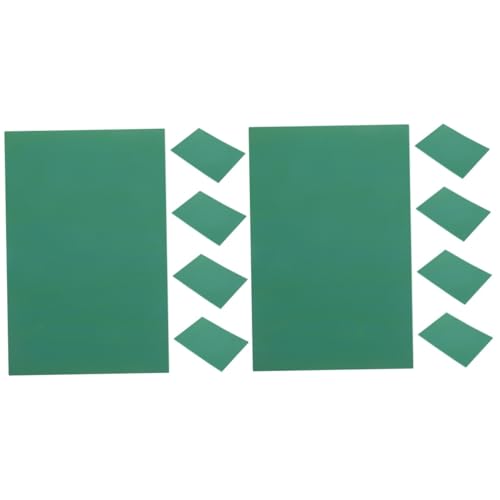 Gadpiparty 2 Sätze Kinderdruckgrafik Für Anfänger Handwerk Machen Matte Schneidematte Zum Nähen Lötmatte Cutting Mat Zuschneidematte Gravurmatte Schneidebrett Gravieren Pvc Green 5 Stück * 2 von Gadpiparty