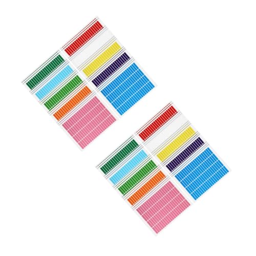 Gadpiparty 2 Sätze Selbstklebendes Etikett Klebeetiketten Etikettenaufkleber Etikettenpapier Beschriftungsaufkleber Klebetiketten Neon-etiketten Aufkleber Aus Synthetischem Papier 30 Blatt*2 von Gadpiparty