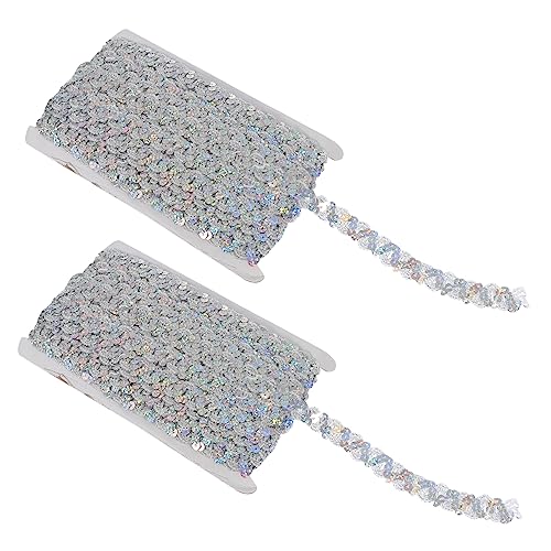 Gadpiparty 2 Stück DIY-Kleidungszubehör Blau elegant Schnürsenkel für Tanzkostüm Kleidungsmaterial selber machen Spitzenband DIY trim stoff kleidung DIY spitze Kleiderspitze Pailletten Silber Gadpiparty 2 Stück DIY-Kleidungszubehör Blau elegant Schnürsenkel für Tanzkostüm Kleidungsmaterial selber machen Spitzenband DIY trim stoff kleidung DIY spitze Kleiderspitze Pailletten Silber von Gadpiparty