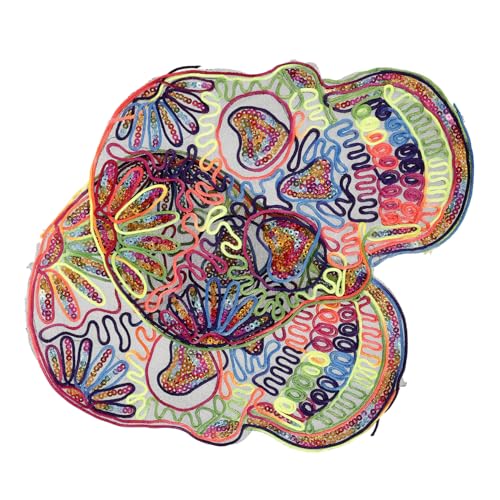Gadpiparty 2 Stück Dekorative Rockflicken Abriebfeste Kleidungsflicken Verzierungen Bestickt Für Skelett Patch Nähen Etiketten Tag Der Toten Jackenaufnäher Flecken Pailletten Gadpiparty 2 Stück Dekorative Rockflicken Abriebfeste Kleidungsflicken Verzierungen Bestickt Für Skelett Patch Nähen Etiketten Tag Der Toten Jackenaufnäher Flecken Pailletten von Gadpiparty
