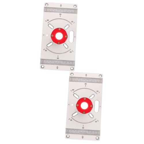 Gadpiparty 2 Stück Holzbearbeitungs Bohrmaschine Frästisch Einlegeplatte Flip Board Für Holzbearbeitung Fräser Vorlagen Einlegeplatte Für Trimmmaschinen Fräser Zubehör Vorlage Für von Gadpiparty