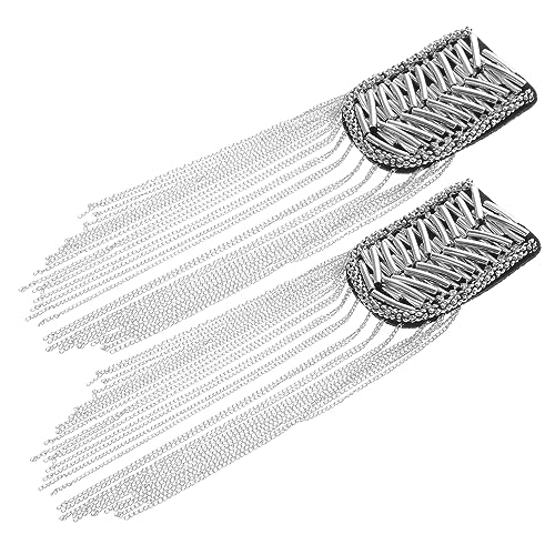 Gadpiparty 2 Stück Strass Quaste Schulterklappen Applikationen Vintage Kostüm Zubehör für Herren Epauletten mit Pailletten für Besondere Anlässe und Veranstaltungen Gadpiparty 2 Stück Strass Quaste Schulterklappen Applikationen Vintage Kostüm Zubehör für Herren Epauletten mit Pailletten für Besondere Anlässe und Veranstaltungen von Gadpiparty