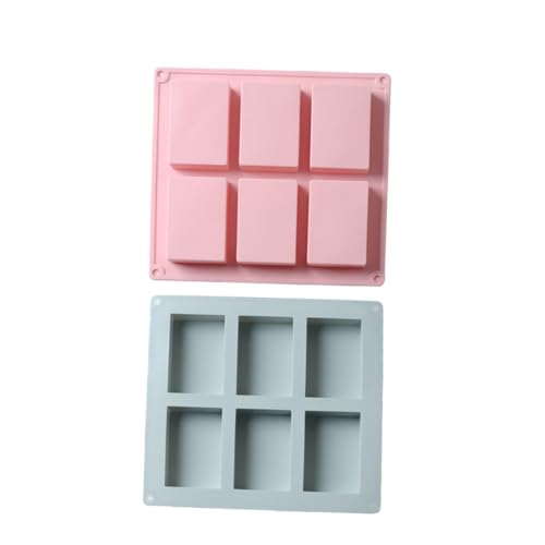 Gadpiparty 2 Stück Teiliges Silikon Seifenform Mulden Rechteckig Flexibel Antihaftend Langlebig DIY Seifenherstellung Backform für Kuchen Kerzen Muffins Blau Rosa Gadpiparty 2 Stück Teiliges Silikon Seifenform Mulden Rechteckig Flexibel Antihaftend Langlebig DIY Seifenherstellung Backform für Kuchen Kerzen Muffins Blau Rosa von Gadpiparty