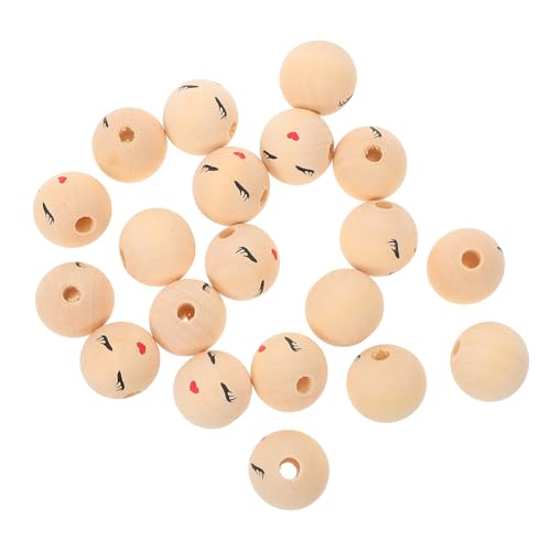 Gadpiparty 20 Stück Runde Holzperlen-Accessoires runden lose runder für Farbe Bausatz Schmuck Handwerk Perlen Schüttgüter Kranz aus Holzperlen Basteln Sie DIY-Perlen Holzperlen Masse Beige Gadpiparty 20 Stück Runde Holzperlen-Accessoires runden lose runder für Farbe Bausatz Schmuck Handwerk Perlen Schüttgüter Kranz aus Holzperlen Basteln Sie DIY-Perlen Holzperlen Masse Beige von Gadpiparty