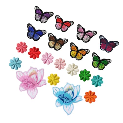 Gadpiparty 20 Stück Schmetterlings Blumen Patch Zubehör Zum Aufnähen Von Patches Stereoskopische Kleidungspatches Kleidungszubehör Applikationen Für Kleidung Blumen Applikationspatches Gadpiparty 20 Stück Schmetterlings Blumen Patch Zubehör Zum Aufnähen Von Patches Stereoskopische Kleidungspatches Kleidungszubehör Applikationen Für Kleidung Blumen Applikationspatches von Gadpiparty