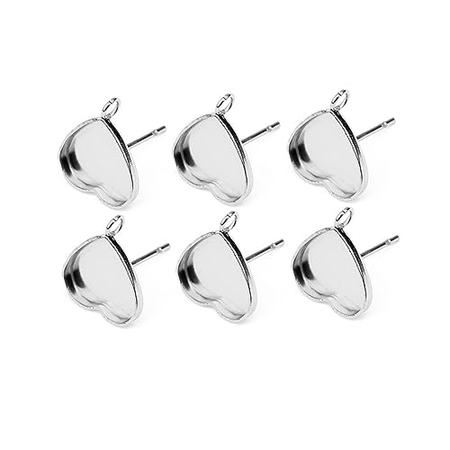 Gadpiparty 20Stücke Herz Ohrstecker Basis DIY Schmuckzubehör für Ohrringe Innenmaß Langlebig und Sicher für Individuelles Design Gadpiparty 20Stücke Herz Ohrstecker Basis DIY Schmuckzubehör für Ohrringe Innenmaß Langlebig und Sicher für Individuelles Design von Gadpiparty