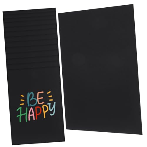 Gadpiparty 25 Stk Albumpapier Schwarze Karte Schwarzes Skizzenpapier Schwarzes Papier Zum Zeichnen Vintage-papier Schwarzes Bastelpapier Kartonpapier Schwarzes Scrapbook-papier Black von Gadpiparty