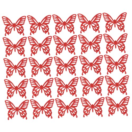 Gadpiparty 25 Stück -geschnittenes Schmetterlingshaarclip Bekleidungsdekorationen Bekleidungsbedarf Glitzernde Stoffflecken Haarzubehör Flügel Künstliche Schmetterlinge Rot Goldpudertuch Gadpiparty 25 Stück -geschnittenes Schmetterlingshaarclip Bekleidungsdekorationen Bekleidungsbedarf Glitzernde Stoffflecken Haarzubehör Flügel Künstliche Schmetterlinge Rot Goldpudertuch von Gadpiparty