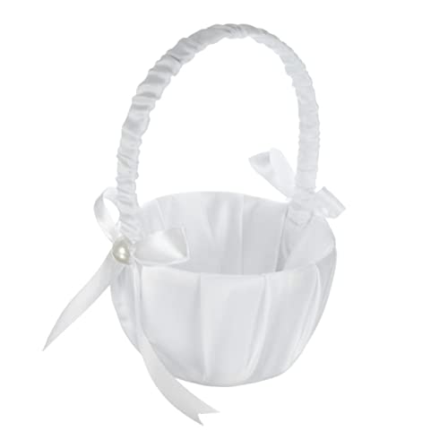 Gadpiparty Luxuriöser Blumenkorb mit Schleife für Die Hochzeit Set mit Blumenmädchenkörben Als Hochzeitsdekoration von Gadpiparty