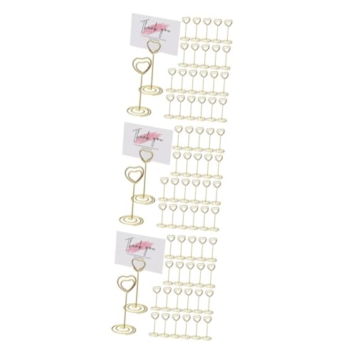 Gadpiparty 3 Sätze Esstisch-nummernhalter Bildhalter Für Tische Platzkartenhalter Für Den Tisch Büro Hochzeit Halter Für Memo-clips Bild Steht Für Tisch Fotoständer Metall Golden 40 Stück * 3 von Gadpiparty