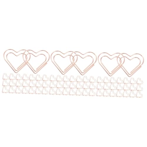 Gadpiparty 3 Sätze Herzförmige Büroklammern Aus Roségold Kleine Und Dekorative Klammern Für Dokumente Notizen Kalender Und Scrapbooking Für Büro Und Zuhause 100 Stück * 3 Gadpiparty 3 Sätze Herzförmige Büroklammern Aus Roségold Kleine Und Dekorative Klammern Für Dokumente Notizen Kalender Und Scrapbooking Für Büro Und Zuhause 100 Stück * 3 von Gadpiparty