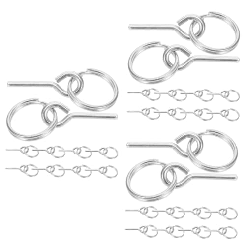 Gadpiparty 3 Sätze Zelt Zubehör Zeltplanen Hering Zeltwindseile Überdachung Outdoor-verbindungsstift Bungee Zeltplane Mit Stangen Baldachin-klemmen Silver Galvanisiertes Eisen 10 Stück * 3 von Gadpiparty