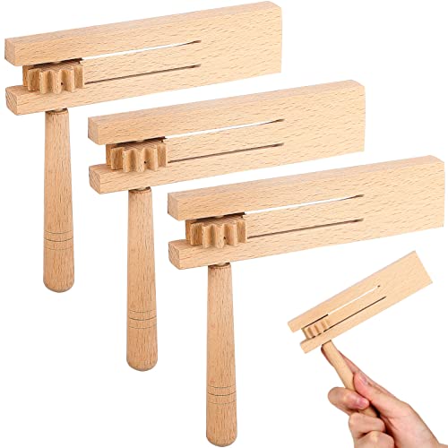 Gadpiparty 3 Stück Holz Rassel Ratsche Krachmacher Sound Spielzeug Traditionelle Mexikanische Rassel Ratsche Instrument Spielzeug Ratsche Krachmacher Für Sportveranstaltungen von Gadpiparty