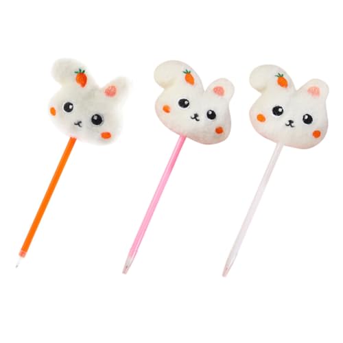 Gadpiparty 3 Stücke Entzückende Kaninchen Form Puppe Kugelschreiber Gefüllte Hase Puppe Schreiben Kugelschreiber Für Büro Klassenzimmer Kawaii Schreibwaren von Gadpiparty