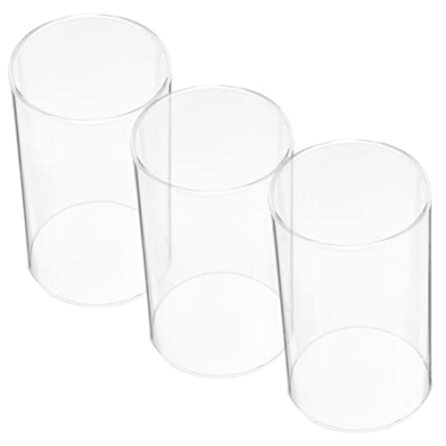 Gadpiparty 3er Set Glas Kerzenabdeckungen Elegante Glas Kerzenhalter Verschiedenen Größen Für Kaminrohre Ideal Für Stimmungsvolle Atmosphäre Langlebig Und Hitzebeständig Perfekt Für von Gadpiparty